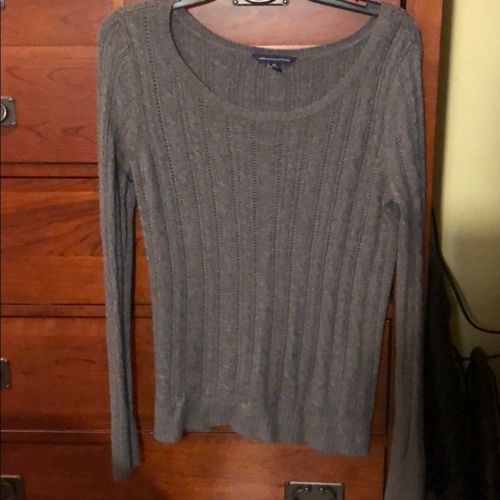 Grey American Eagle sweater